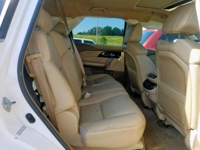 2HNYD28217H517476 - 2007 ACURA MDX WHITE photo 6