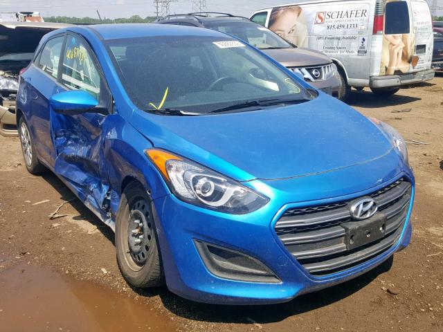 KMHD35LH4HU372335 - 2017 HYUNDAI ELANTRA GT BLUE photo 1