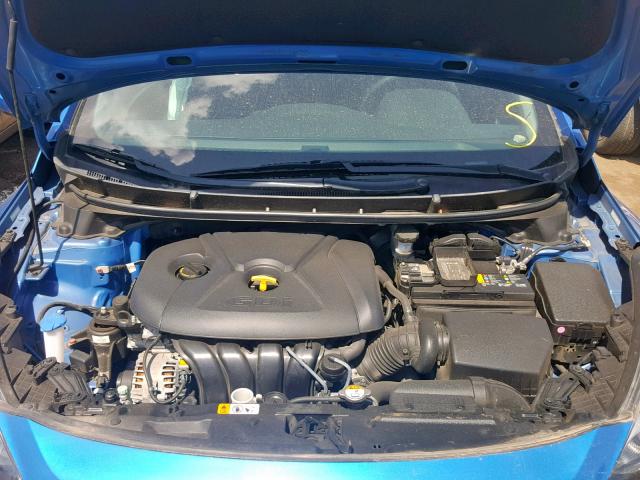 KMHD35LH4HU372335 - 2017 HYUNDAI ELANTRA GT BLUE photo 7