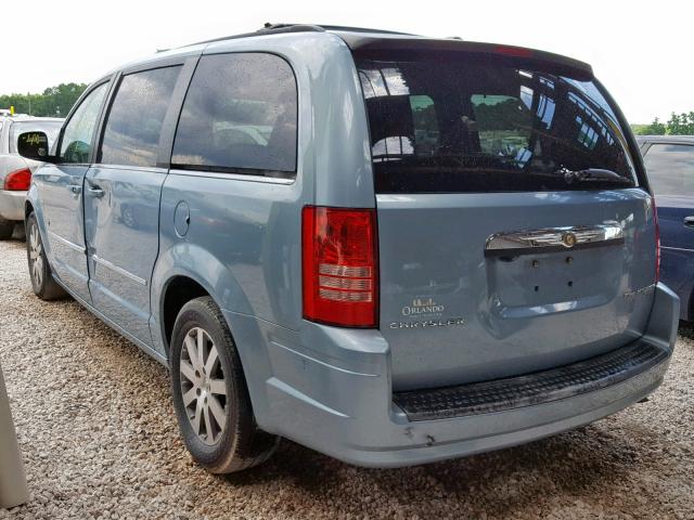 2A8HR54149R647229 - 2009 CHRYSLER TOWN & COU BLUE photo 3