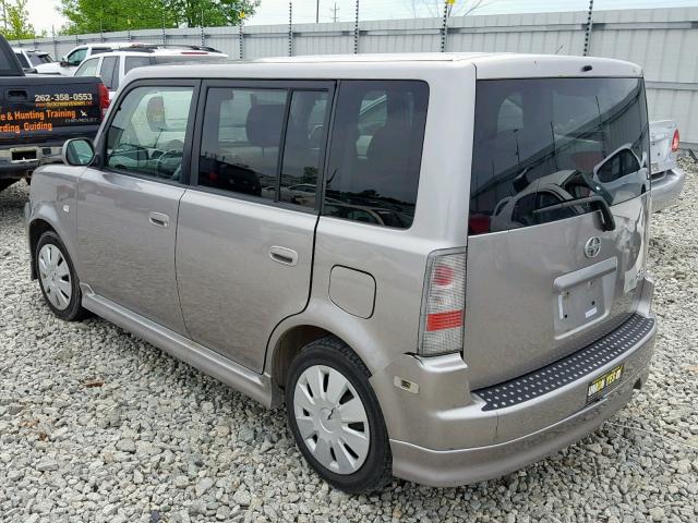 JTLKT324864072524 - 2006 TOYOTA SCION XB GRAY photo 3