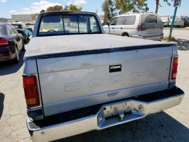 1B7GN14X6JS762784 - 1988 DODGE DAKOTA GRAY photo 6