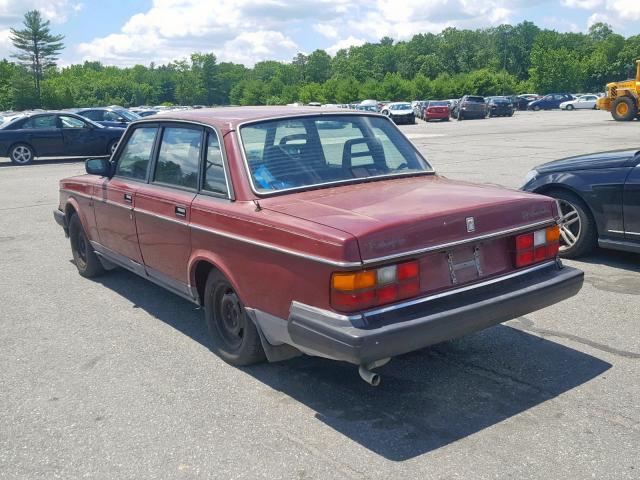 YV1AA8840L1400043 - 1990 VOLVO 240 BASE MAROON photo 3