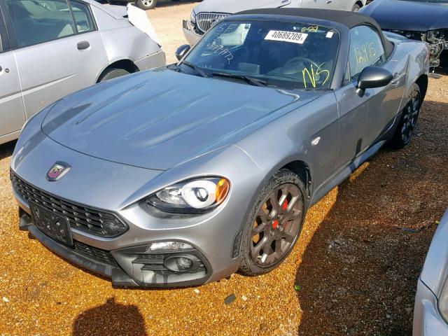 JC1NFAEK6H0123752 - 2017 FIAT 124 SPIDER GRAY photo 2