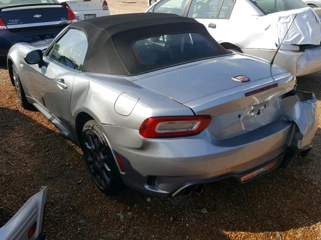 JC1NFAEK6H0123752 - 2017 FIAT 124 SPIDER GRAY photo 3