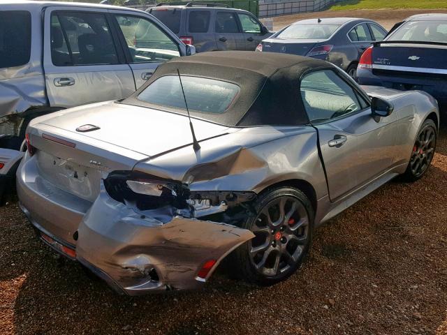 JC1NFAEK6H0123752 - 2017 FIAT 124 SPIDER GRAY photo 4