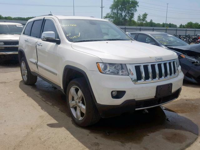 1C4RJFCT3CC270159 - 2012 JEEP GRAND CHER WHITE photo 1