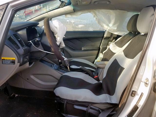 KNAFX4A83F5335117 - 2015 KIA FORTE EX SILVER photo 5