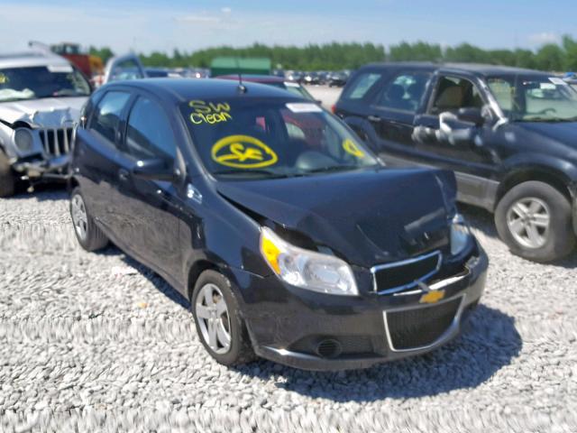 KL1TD6DE8BB157543 - 2011 CHEVROLET AVEO LS BLACK photo 1