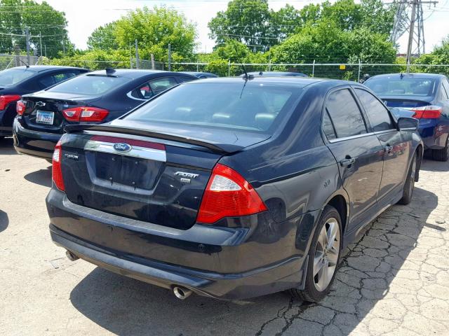 3FAHP0DC8AR354682 - 2010 FORD FUSION SPO BLACK photo 4