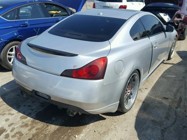 JNKCV64E48M104968 - 2008 INFINITI G37 BASE SILVER photo 4