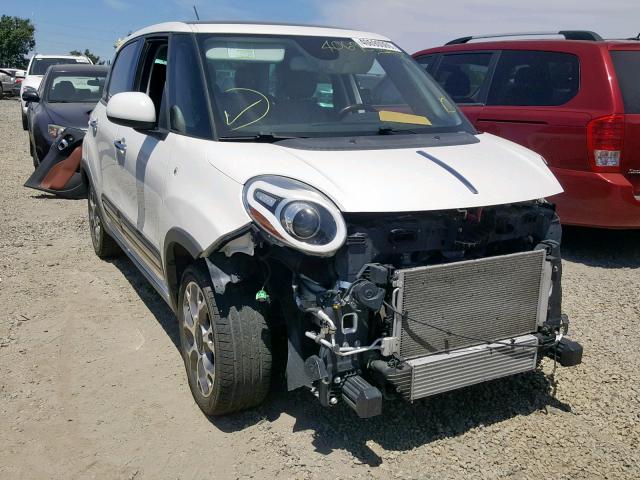 ZFBCFADH5EZ008117 - 2014 FIAT 500L TREKK WHITE photo 1