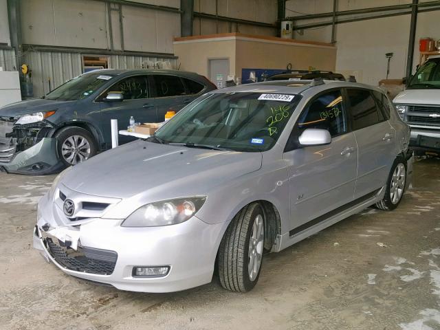 JM1BK343381146200 - 2008 MAZDA 3 HATCHBAC SILVER photo 2