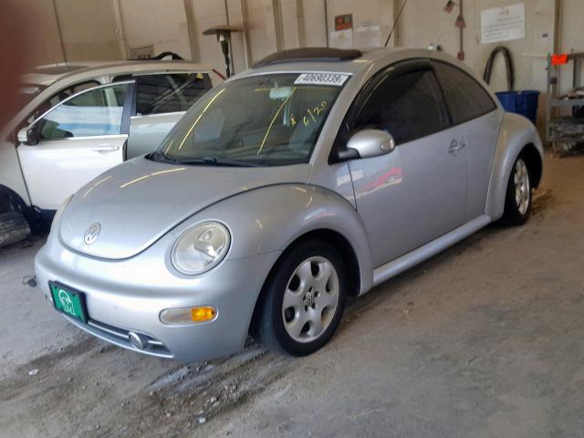 3VWCP21C03M443101 - 2003 VOLKSWAGEN NEW BEETLE SILVER photo 2