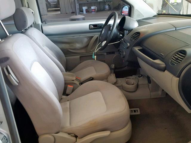 3VWCP21C03M443101 - 2003 VOLKSWAGEN NEW BEETLE SILVER photo 5