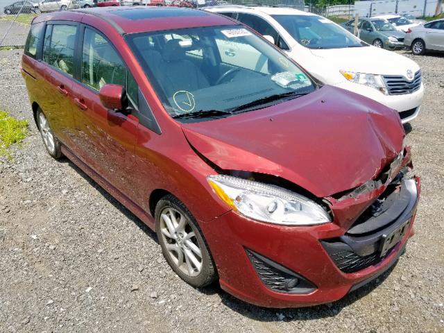 JM1CW2DL0C0143143 - 2012 MAZDA 5 RED photo 1