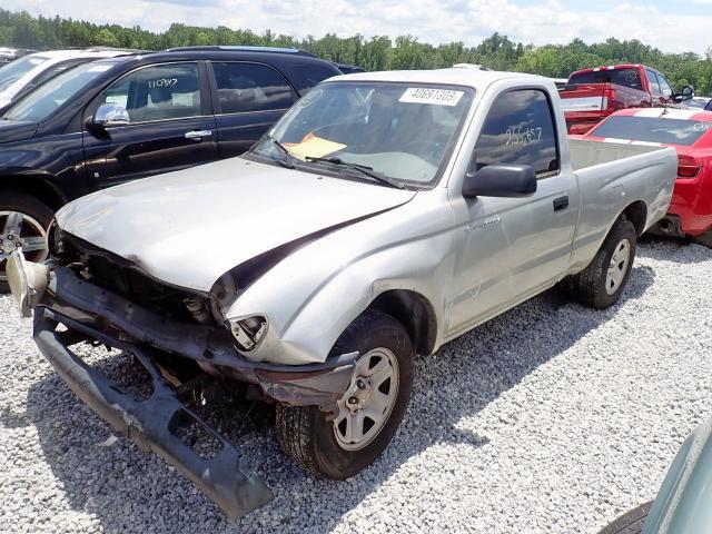 5TENL42N41Z801805 - 2001 TOYOTA TACOMA SILVER photo 2