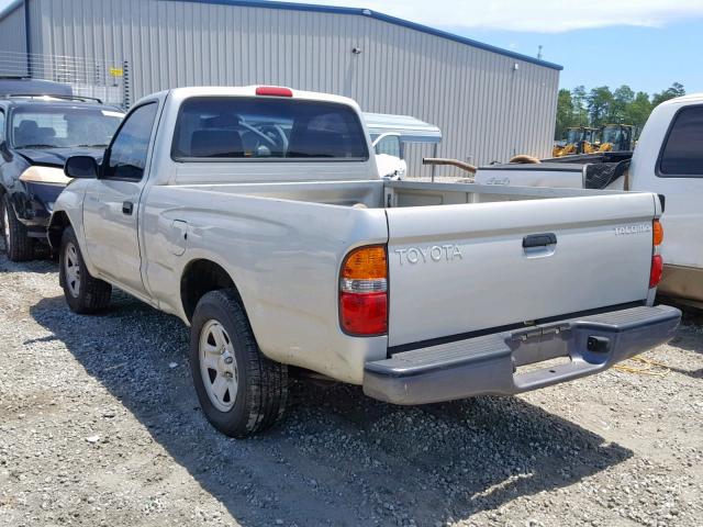 5TENL42N41Z801805 - 2001 TOYOTA TACOMA SILVER photo 3