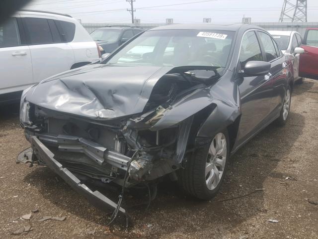 1HGCP36829A047739 - 2009 HONDA ACCORD EXL GRAY photo 2