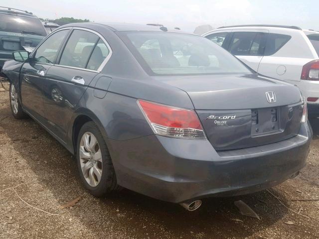 1HGCP36829A047739 - 2009 HONDA ACCORD EXL GRAY photo 3