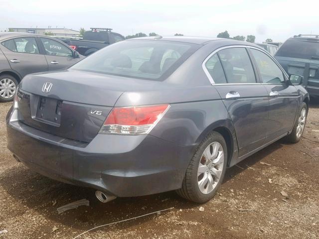 1HGCP36829A047739 - 2009 HONDA ACCORD EXL GRAY photo 4