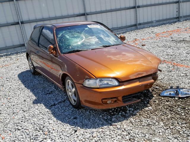 2HGEH2354SH509462 - 1995 HONDA CIVIC CX ORANGE photo 1