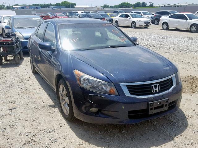 1HGCP36829A026048 - 2009 HONDA ACCORD EXL BLUE photo 1