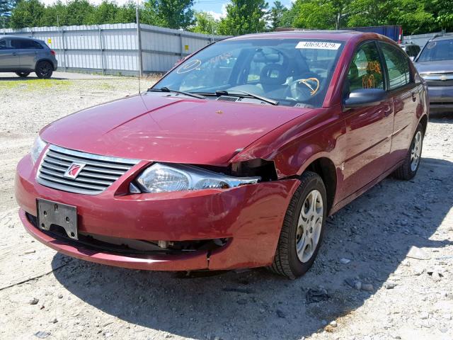 1G8AJ52F25Z170003 - 2005 SATURN ION LEVEL RED photo 2