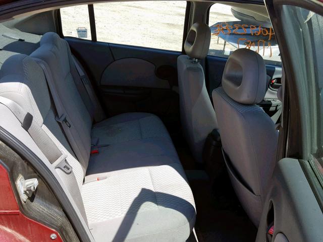 1G8AJ52F25Z170003 - 2005 SATURN ION LEVEL RED photo 6