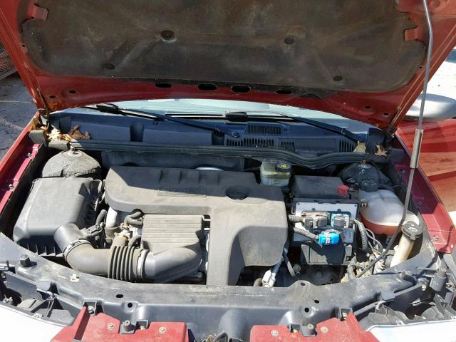 1G8AJ52F25Z170003 - 2005 SATURN ION LEVEL RED photo 7