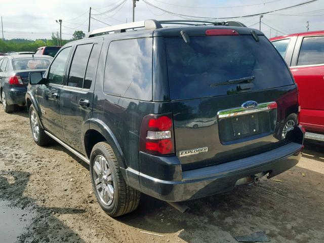 1FMEU75898UA33340 - 2008 FORD EXPLORER L BLACK photo 3