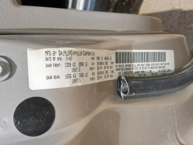 1J8HG68288C106092 - 2008 JEEP COMMANDER TAN photo 10