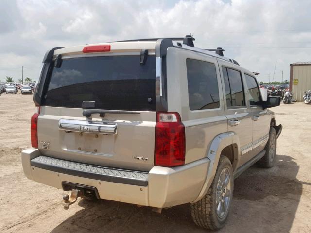 1J8HG68288C106092 - 2008 JEEP COMMANDER TAN photo 4