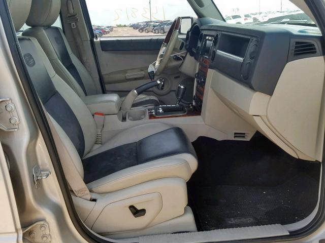 1J8HG68288C106092 - 2008 JEEP COMMANDER TAN photo 5