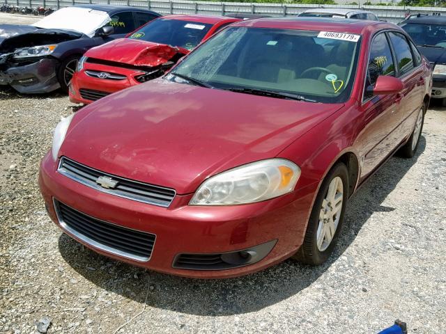 2G1WU581669100605 - 2006 CHEVROLET IMPALA LTZ RED photo 2