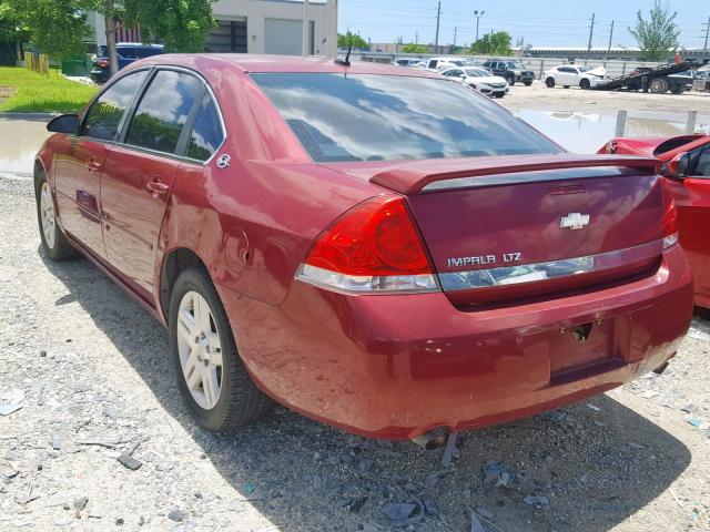 2G1WU581669100605 - 2006 CHEVROLET IMPALA LTZ RED photo 3