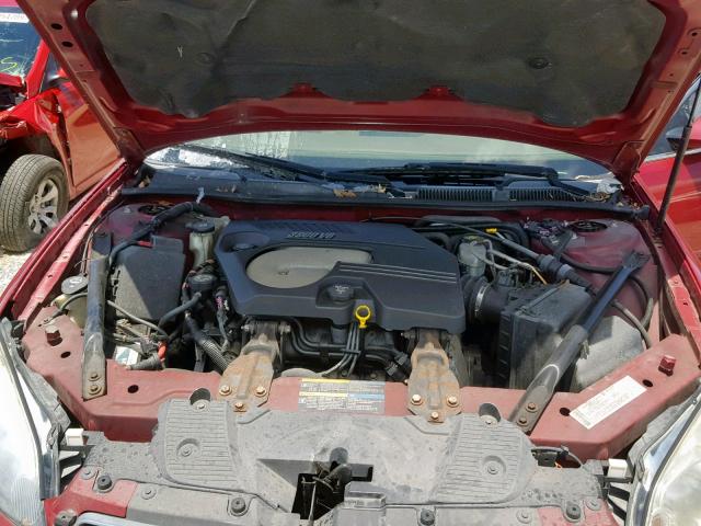 2G1WU581669100605 - 2006 CHEVROLET IMPALA LTZ RED photo 7