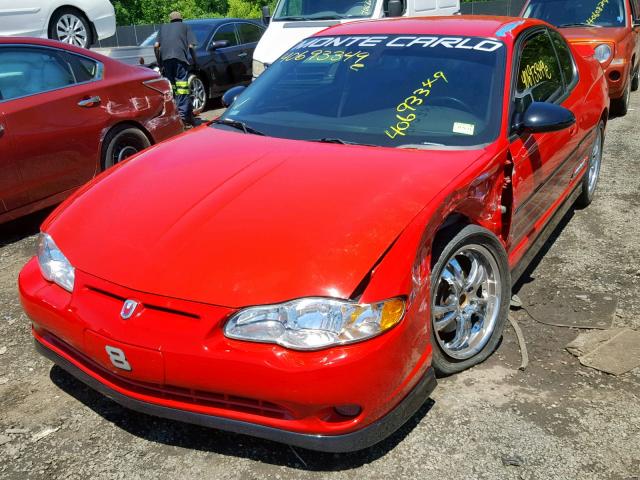 2G1WZ151549416573 - 2004 CHEVROLET MONTE CARL RED photo 2