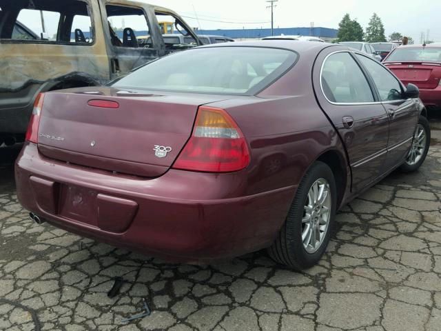 2C3AE66G61H603128 - 2001 CHRYSLER 300M BURGUNDY photo 4