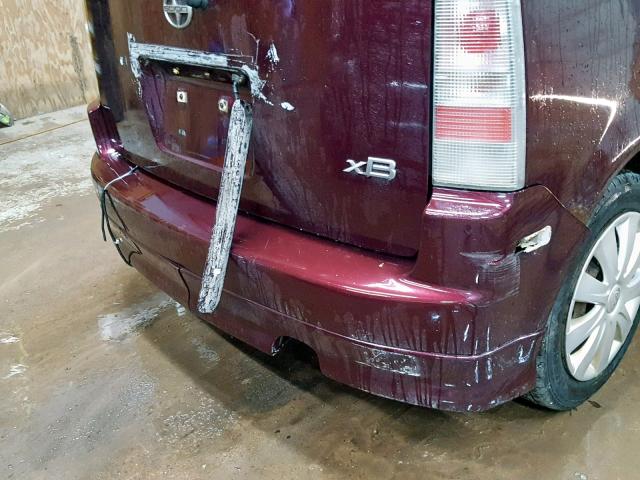 JTLKT334254027253 - 2005 TOYOTA SCION XB 勃艮第红 照片 9