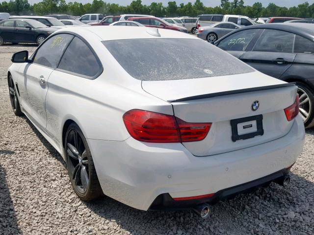 WBA3R1C56EK190332 - 2014 BMW 435 I WHITE photo 3