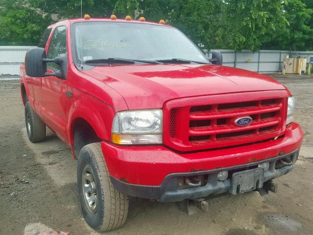 1FTSX31L44EB62592 - 2004 FORD F350 SRW S RED photo 1