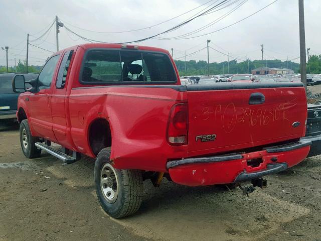 1FTSX31L44EB62592 - 2004 FORD F350 SRW S RED photo 3