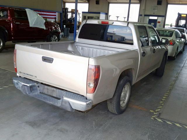 1GCCS138558267710 - 2005 CHEVROLET COLORADO TAN photo 4