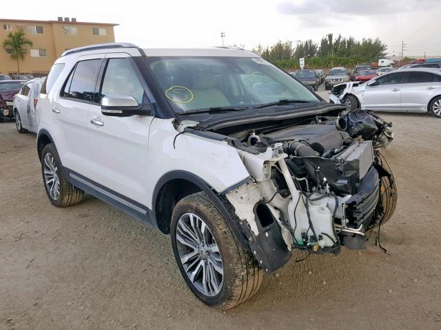 1FM5K8HT8HGC29683 - 2017 FORD EXPLORER P WHITE photo 1