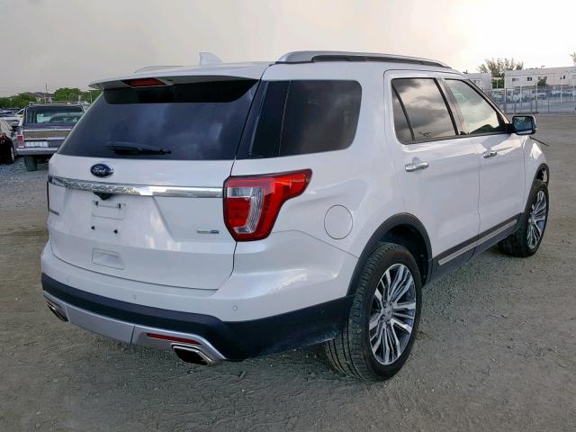 1FM5K8HT8HGC29683 - 2017 FORD EXPLORER P WHITE photo 4