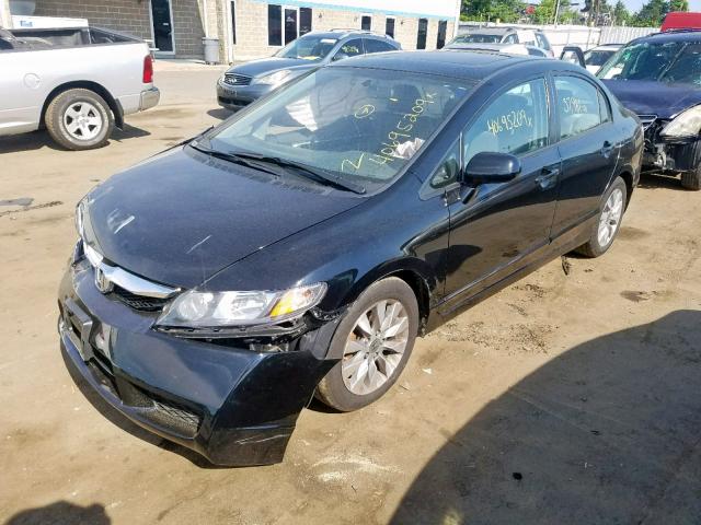 2HGFA1F94BH512475 - 2011 HONDA CIVIC EXL BLACK photo 2