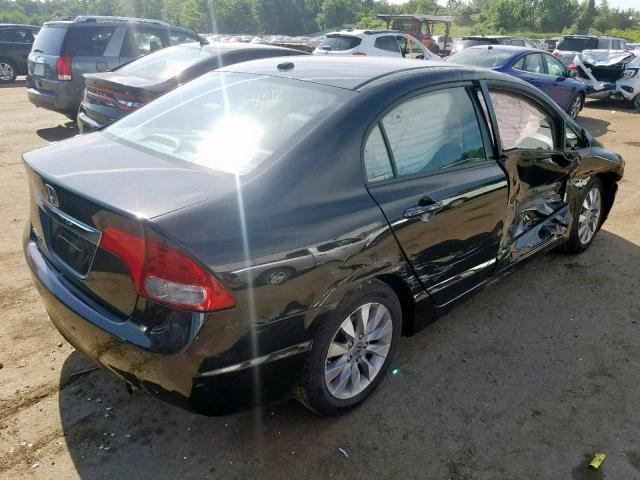 2HGFA1F94BH512475 - 2011 HONDA CIVIC EXL BLACK photo 4