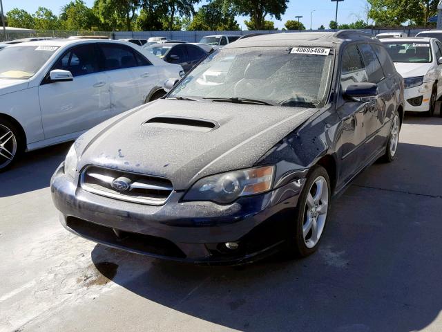 4S3BP676754321972 - 2005 SUBARU LEGACY GT BLUE photo 2