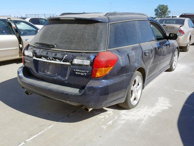 4S3BP676754321972 - 2005 SUBARU LEGACY GT BLUE photo 4